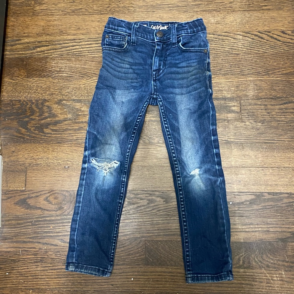 Cat & Jack little boys distressed jeans